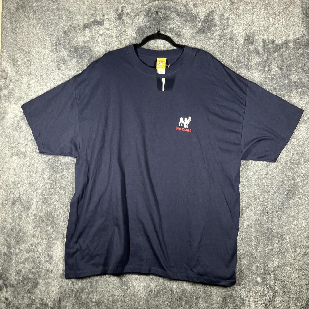 Big Dogs Shirt Mens 2XL Navy Relaxed Graphic I Am The Boss Logo Cotton Jersey